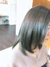 カット （大人女性）　ドライカットを中心に仕上げていきます。