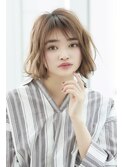春にオススメ!エアリー切りっぱなしボブ