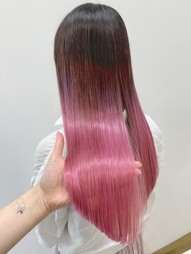 トルネード(TORNADO) ピンクアッシュのコントラストグラデーション　S0807