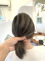 ティフル(TifuL)&nbsp;コントラスト ハイライトバレイヤージュ(グレー系)