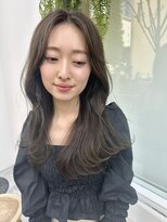 【エレン池袋】小顔カット×大人気くびれミディ　センターパート