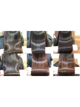 数十種以上の栄養成分配合オリジナルトリートメント・髪質改善・水素ケア導入♪