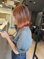 ライリー(riley)&nbsp;デザインカラー オレンジブラウン