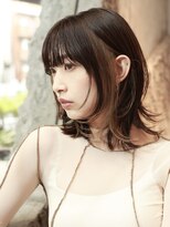 エムスラッシュ 新百合ヶ丘(M.SLASH)&nbsp;インナーカラー/外ハネミディアム/耳かけ/抜け感ヘア/新百合ヶ丘