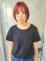 ツイギー 歩行町店(TWiGGY)&nbsp;ビンクっぽいオレンジ☆ブリーチ1回