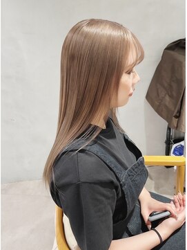 チェレ ロッソ 金剛店(Chere rosso) うる艶ミルクティベージュ/髪質改善カラー/美髪カラー