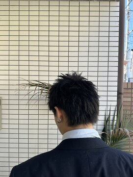 スウェル 船橋店(Swell) ハイライト/マッシュパーマ/ウルフ/アッシュブラック3