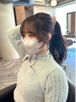 結んでも可愛いおくれ毛カット