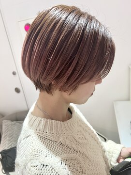 バブ バイネオリーブ(Bab by neolive) ピンクベージュ　ショートボブ　ピンクブラウン