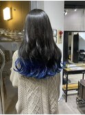 切りっぱなしボブ エアリーロング 美髪ピンクブラウン