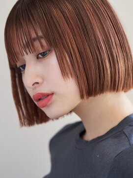 ミンクス渋谷スマートサロン(MINX shibuya smart salon) 切りっぱなしボブ エアリーロング 美髪 ピンクブラウン