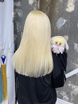 オタクヘア 渋谷(OTAKU HAIR) ブロンド金髪ハイライトグラデーションハイトーンカラー