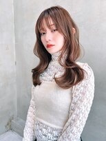 銀座　cheri 透明感ブラウン×くびれ巻き