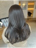 ミントベージュやわらか透け感レイヤーカット