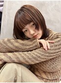 中川　前髪カット顔まわり似合わせ外ハネくびれミディ