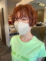 スリーバイベルベット(THREE...by velvet)&nbsp;アプリコットオレンジ