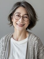 アルトリスト(Altruist Aging×HAIR&SPA)&nbsp;〇ダークアッシュ大人ガーリーボブ着物似合わせカット/髪質改善