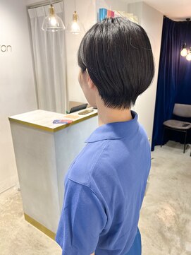 レトン 銀座(leton) 丸みショート/ショートボブ/イメチェン/黒髪/銀座