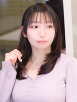 キュウ トゴシコウエン(CUE TOGOSHI-KOEN)&nbsp;小顔薄めバング/レイヤースタイル/20代/30代/40代