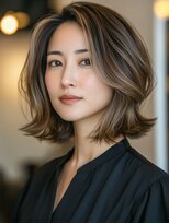 サンタフェ 柳津店(Santa'Fe) 白髪ぼかしカラー/脱白髪染め/グレイカラー/大人女性