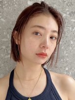 サンクマーケット 渋谷(cinq MARKET) 渋谷ブリーチカラータッセルボブ顔周りレイヤー切りっぱなしボブ