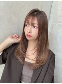 20代30代大人かわいいセミロングヘア★レイヤーカット