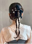 ロングおくれ毛韓国ヘア顔周りレイヤー_ba555893
