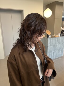 ローレンアオ(LOREN AO) 黒髪カタログ/クラゲヘアー/オリーブグレー/栄矢場