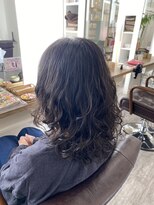 ファイン 三笠店(Fine)&nbsp;大人可愛い艶感ロングパーマミセス