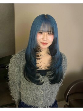 オプスヘアー 西新店(OPS HAIR) 10.20代に人気☆ デザインカラー×レイヤーカット