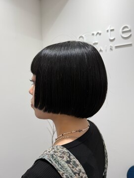 アルテヘアー(arte HAIR) 【arte HAIR】前上がりボブ/黒髪スタイル