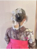 カチモリ　シニヨン　三つ編みアレンジ