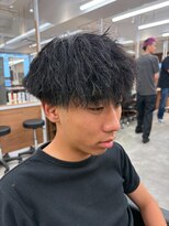 ルースト 南堀江店(ROOST)&nbsp;MEN'S/リバースセンターパート/ニュアンスパーマ/南堀江