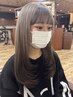ポイントストレート+カット¥7480~