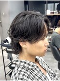 サーフカールニュアンスサーフカールウルフロン毛ミディアム