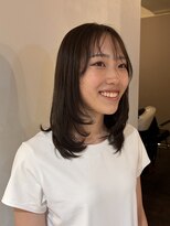 ロカリタ キョウト 千本丸太町店(ROCAReTA kyoto)&nbsp;レイヤーカット/ミディアムレイヤー/赤み消しカラー