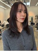50. レイヤーカット/前髪カット/ダブルカラー/顔周り