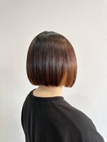 フォーカラープロブレム(4 COLOR PROBLEM)&nbsp;ミニマムボブ×オレンジカラー×インナーカラー