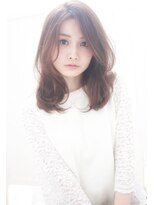 大人かわいいひし形くびれミディとろみデジタルパーマ