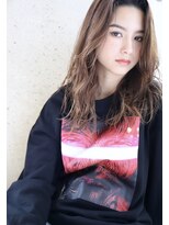 ヘアアンドメイク シークネクスト(HAIR&MAKE SeeK NEXT)&nbsp;【SeeK　NEXT】ルーズランダムパーマ×ミルクティーブラウン