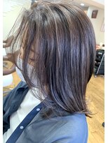 ベルベットヘア 千早店(Velvet hair)&nbsp;赤味無し！！ナチュラルハイライトグレージュ　【福岡 聖容】