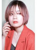 #ショートボブ#タイガーリリー#ブラッドオレンジ