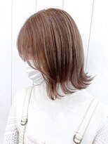 アイティーバイアルバム 松戸店(IT by ALBUM)&nbsp;ベージュボブ_ミニウルフテラコッタくすみブルー_ba325502