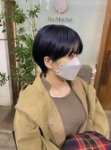 【マッシュショート × ブルーブラック】