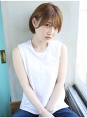 天神【BIRTH】前髪ありショートボブ×ことりベージュ