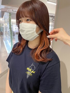 ジェム(GEM) オレンジのイヤリングカラー◎