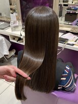 ハピネス 河原町店(Happiness)&nbsp;髪質改善 レイヤーカット ベージュ グレージュ 20代 30代 40代