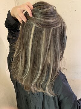 ヘアコレクション アンジュ(Hair collection Unge) 【加藤】太めのハイライトスタイル