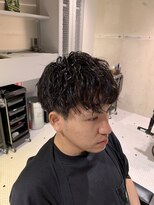 フランクスバーバーザスタンド(Frank’s barber the stand)&nbsp;メンズビジネスツーブロックスパイラルパーマショートフェードF