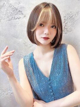 ロンドローズ 名古屋(Lond damaskRose) リフトレイヤー センターパート ブリーチ縮毛矯正 ヨジャドル178